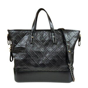Chanel Gabrielle de shoulder bag black leather